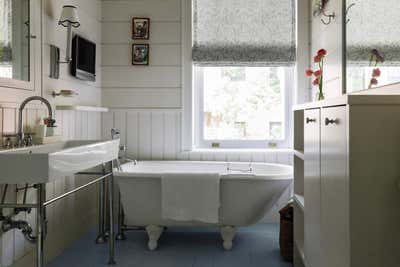  English Country Family Home Bathroom. Brooklyn Heights Townhouse by White Arrow.