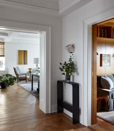  Transitional Apartment Entry and Hall. Central Park West Apartment by Katch Interiors.