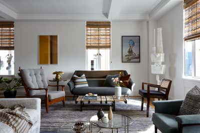  Transitional Living Room. Central Park West Apartment by Katch Interiors.