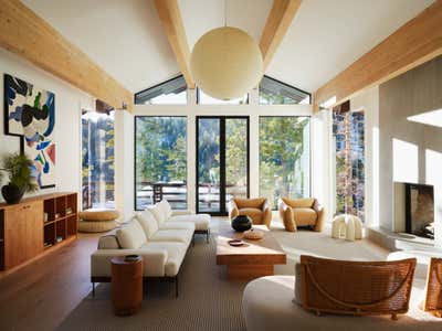  Contemporary Scandinavian Vacation Home Living Room. Incline Village, Lake Tahoe by Purveyor Design.