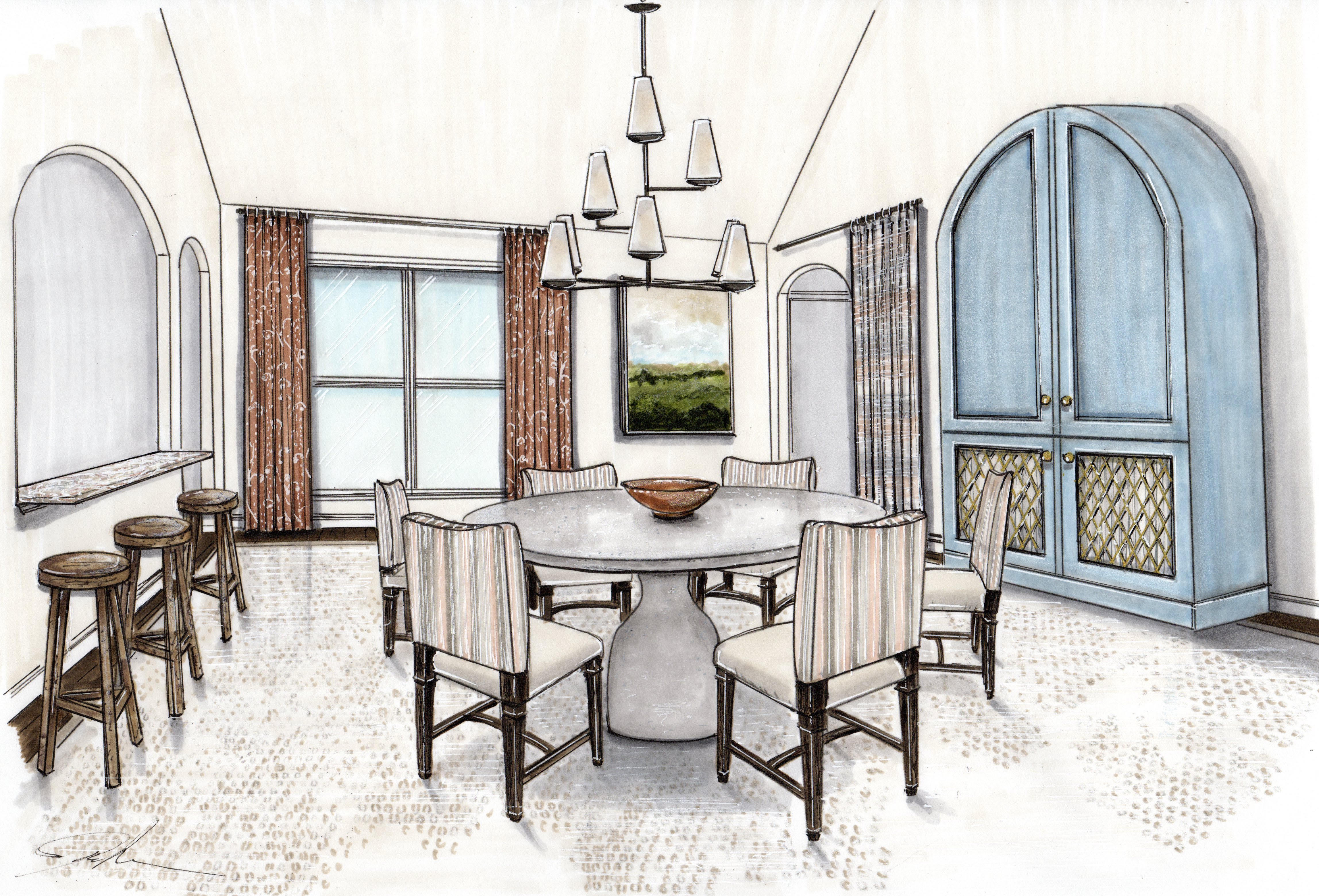 Transitional Dining Room