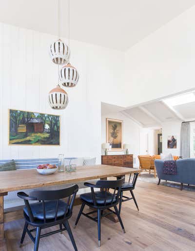  Mediterranean Family Home Dining Room. Ojai by Electric Bowery LTD..