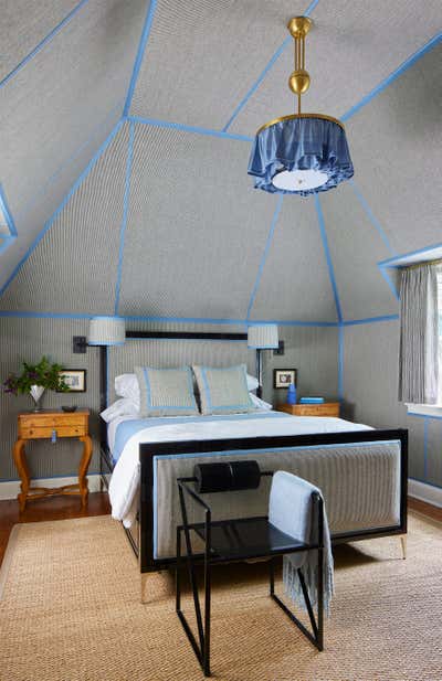  Cottage Bedroom. Ticking Stripe Bedroom by Studio Eckström.