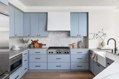  Minimalist Transitional Family Home Kitchen. Montefaro by Studio Henree LLC.