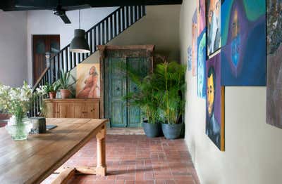 Eclectic Rustic Education Lobby and Reception. CHAVÓN Colonial City by Studio Andreas De Camps.
