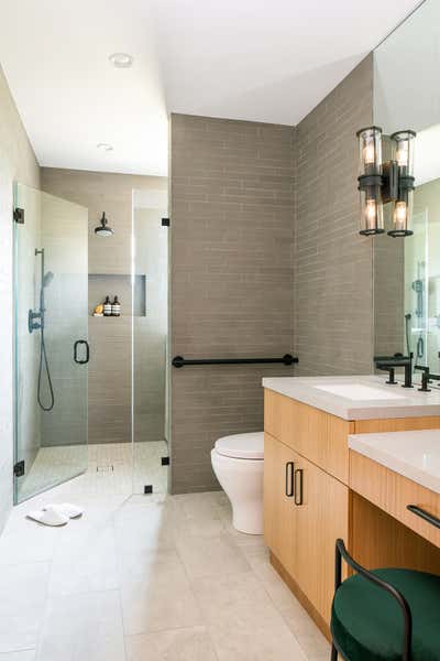  Asian Transitional Family Home Bathroom. Bristol by LH.Designs.