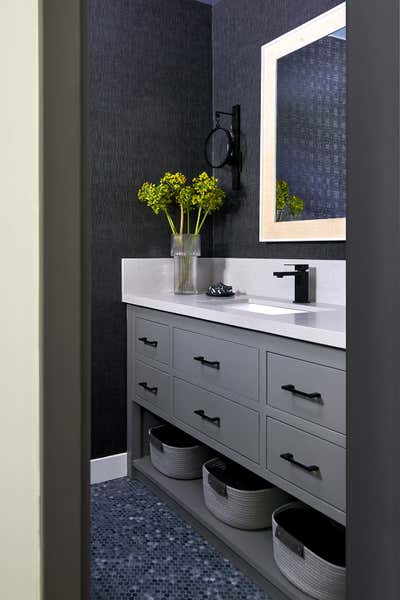  Asian Transitional Family Home Bathroom. Bristol by LH.Designs.