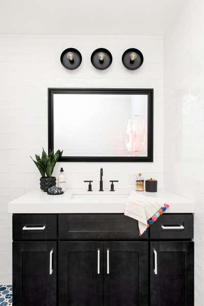  Contemporary Transitional Office Bathroom. Zak Hill by LH.Designs.