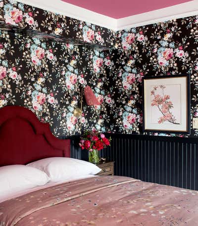  Maximalist Hotel Bedroom. Cornell Inn by LH.Designs.