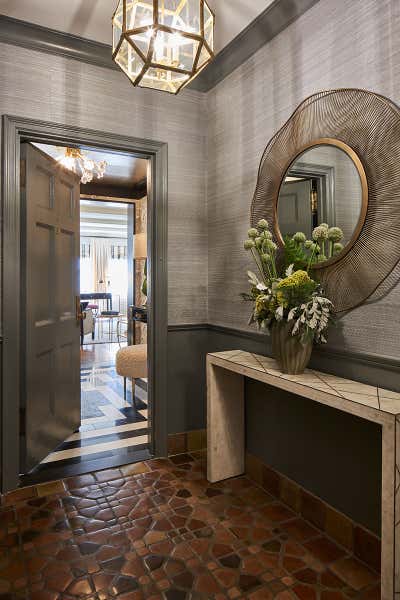  Art Deco Contemporary Apartment Entry and Hall. Sutton Place by Lisa Frantz Interior.