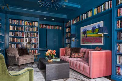  Art Deco Contemporary Apartment Office and Study. Sutton Place by Lisa Frantz Interior.