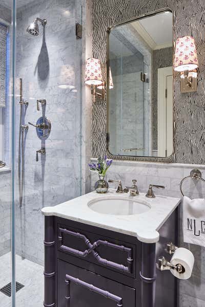  Art Deco Contemporary Apartment Bathroom. Sutton Place by Lisa Frantz Interior.
