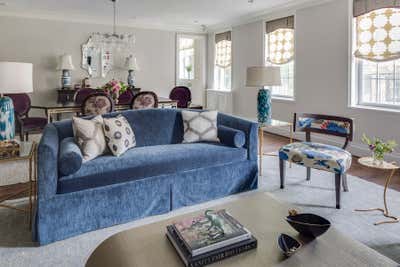 Art Deco Apartment Living Room. Upper East Side Residence by Lisa Frantz Interior.