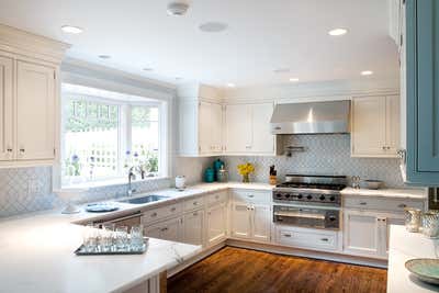  Transitional Family Home Kitchen. Greenwich Tudor by Lisa Frantz Interior.