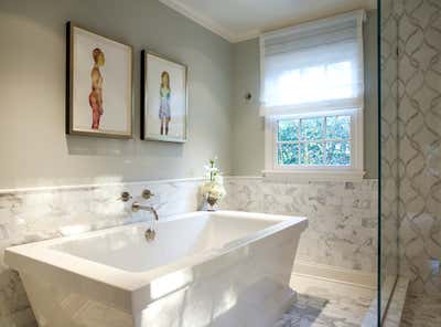  Eclectic Family Home Bathroom. Greenwich Tudor by Lisa Frantz Interior.
