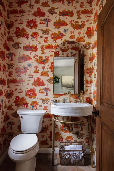  Art Deco Family Home Bathroom. Toluca Lake Residence by LVR - Studios.