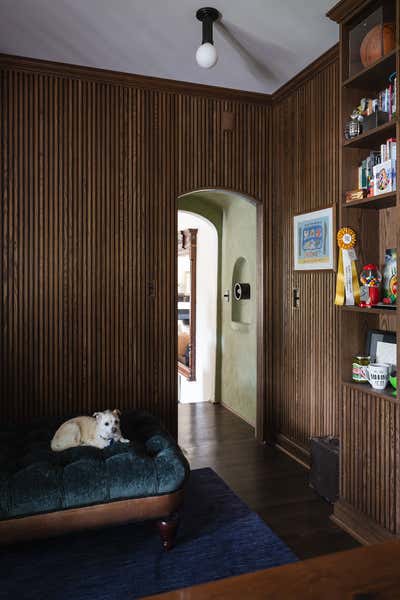  Mid-Century Modern Family Home Office and Study. Toluca Lake Residence by LVR - Studios.