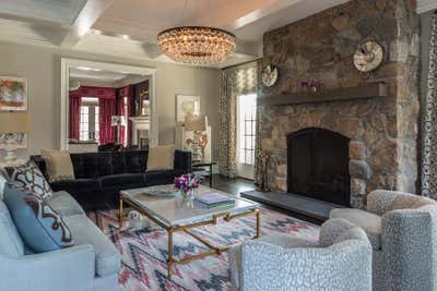  Transitional Family Home Living Room. Greenwich Colonial by Lisa Frantz Interior.