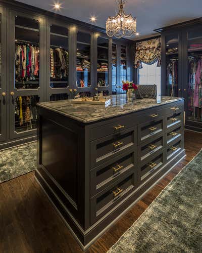  Hollywood Regency Family Home Storage Room and Closet. Greenwich Colonial by Lisa Frantz Interior.