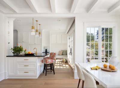  Craftsman Family Home Kitchen. Los Altos Historical Home by Wit Interiors.