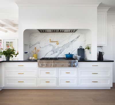  Craftsman Family Home Kitchen. Los Altos Historical Home by Wit Interiors.