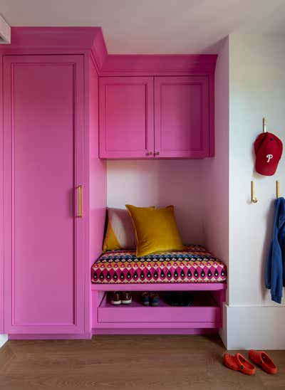 Modern Storage Room and Closet. Los Altos Historical Home by Wit Interiors.