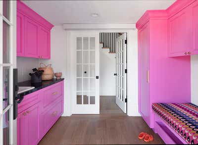 Modern Storage Room and Closet. Los Altos Historical Home by Wit Interiors.