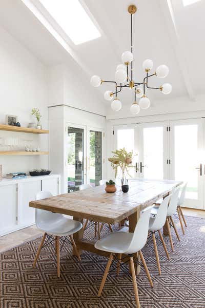  Farmhouse Dining Room. Calistoga Vacation Home by Wit Interiors.