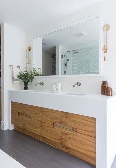  Modern Family Home Bathroom. Calistoga Vacation Home by Wit Interiors.