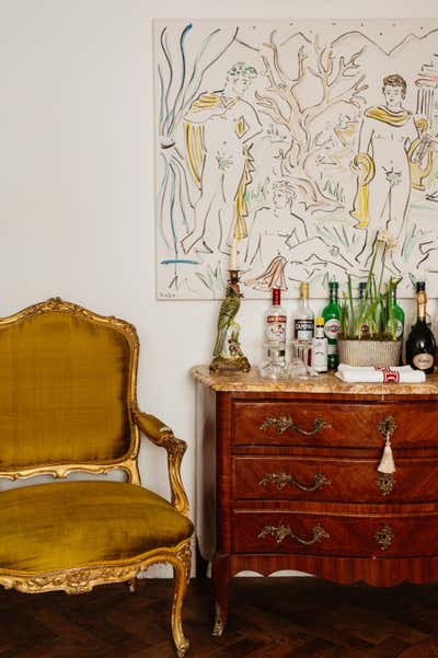  French Traditional Living Room. A Flat in Bloomsbury by Caligula Supernova Interiors.