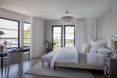  Transitional Family Home Bedroom. Waterfront Estate by Koo de Kir.