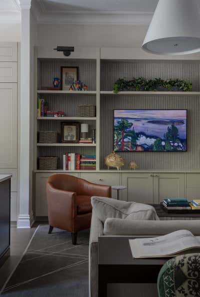 Contemporary Living Room. Boston Brownstone by Koo de Kir.