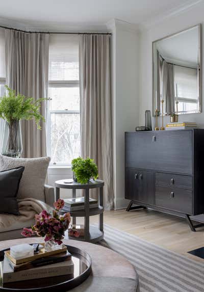 Contemporary Living Room. Back Bay Townhouse by Koo de Kir.