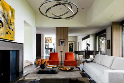 Contemporary Living Room. Mercer Island Residence by Studio AM Architecture & Interiors.