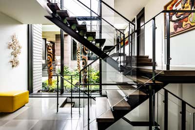 Contemporary Family Home Entry and Hall. Mercer Island Residence by Studio AM Architecture & Interiors.