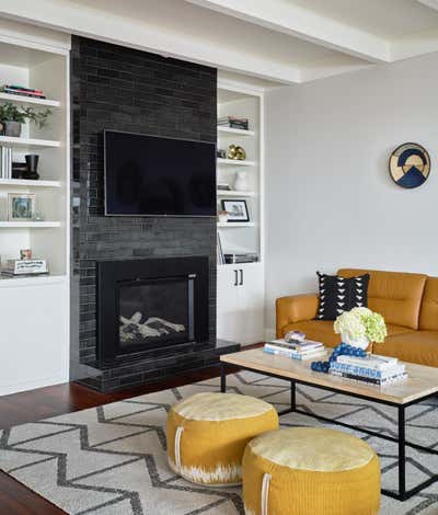  Mid-Century Modern Family Home Living Room. Noe Valley Family Home by Wit Interiors.