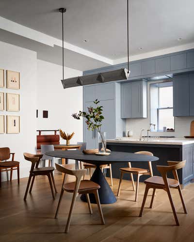 Contemporary Hollywood Regency Apartment Kitchen. Cobble Hill, Brooklyn by Purveyor Design.