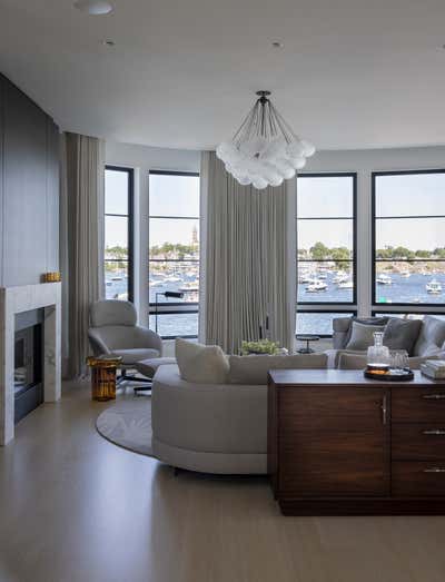  Minimalist Coastal Living Room. Waterfront Estate by Koo de Kir.