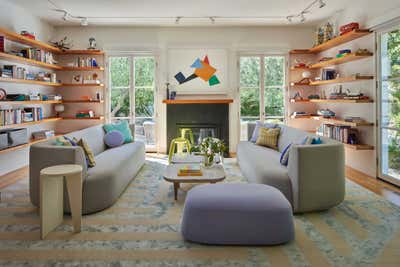  Eclectic Family Home Living Room. No Ordinary Blue by alisondamonte.