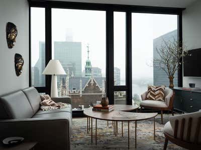Contemporary Apartment Living Room. East Side Pied-a-terre by PROJECT AZ.