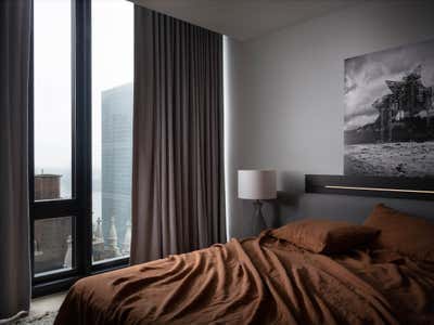 Contemporary Apartment Bedroom. East Side Pied-a-terre by PROJECT AZ.