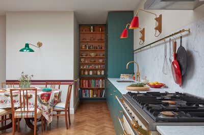  Contemporary Family Home Kitchen. Pied a Terre  by Kate Guinness Design.