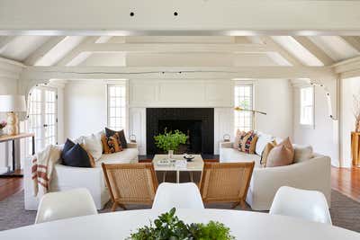  Bohemian Family Home Living Room. Nantucket, MA by Jaimie Baird Design.