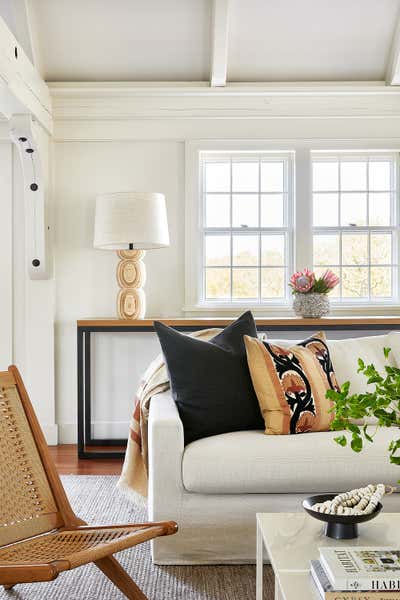  Eclectic Living Room. Nantucket, MA by Jaimie Baird Design.
