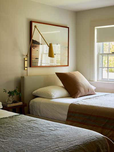  Bohemian Minimalist Bedroom. Nantucket, MA by Jaimie Baird Design.