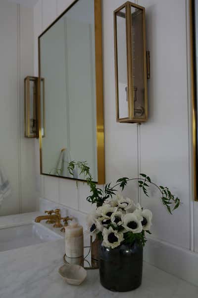  Preppy Beach House Bedroom. Osterville, MA by Jaimie Baird Design.