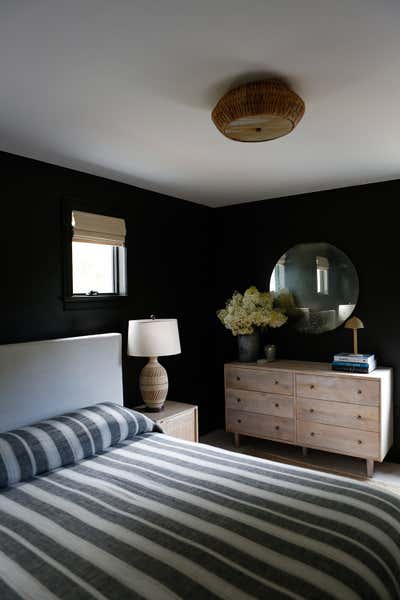  Cottage Beach House Bedroom. Osterville, MA by Jaimie Baird Design.