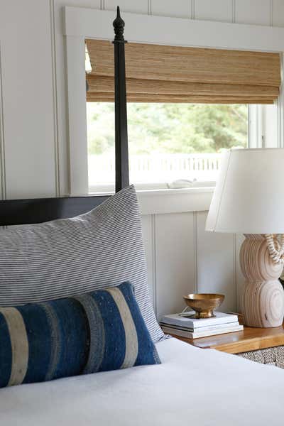  Preppy Bedroom. Osterville, MA by Jaimie Baird Design.