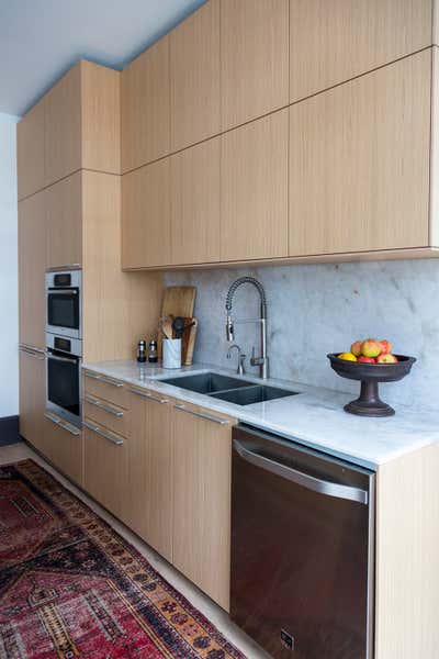  Mid-Century Modern Kitchen. Tribeca, NY by Jaimie Baird Design.