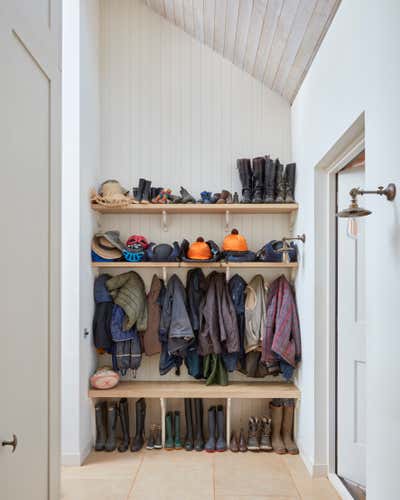  English Country Country House Storage Room and Closet. The Pavilion by Kate Guinness Design.
